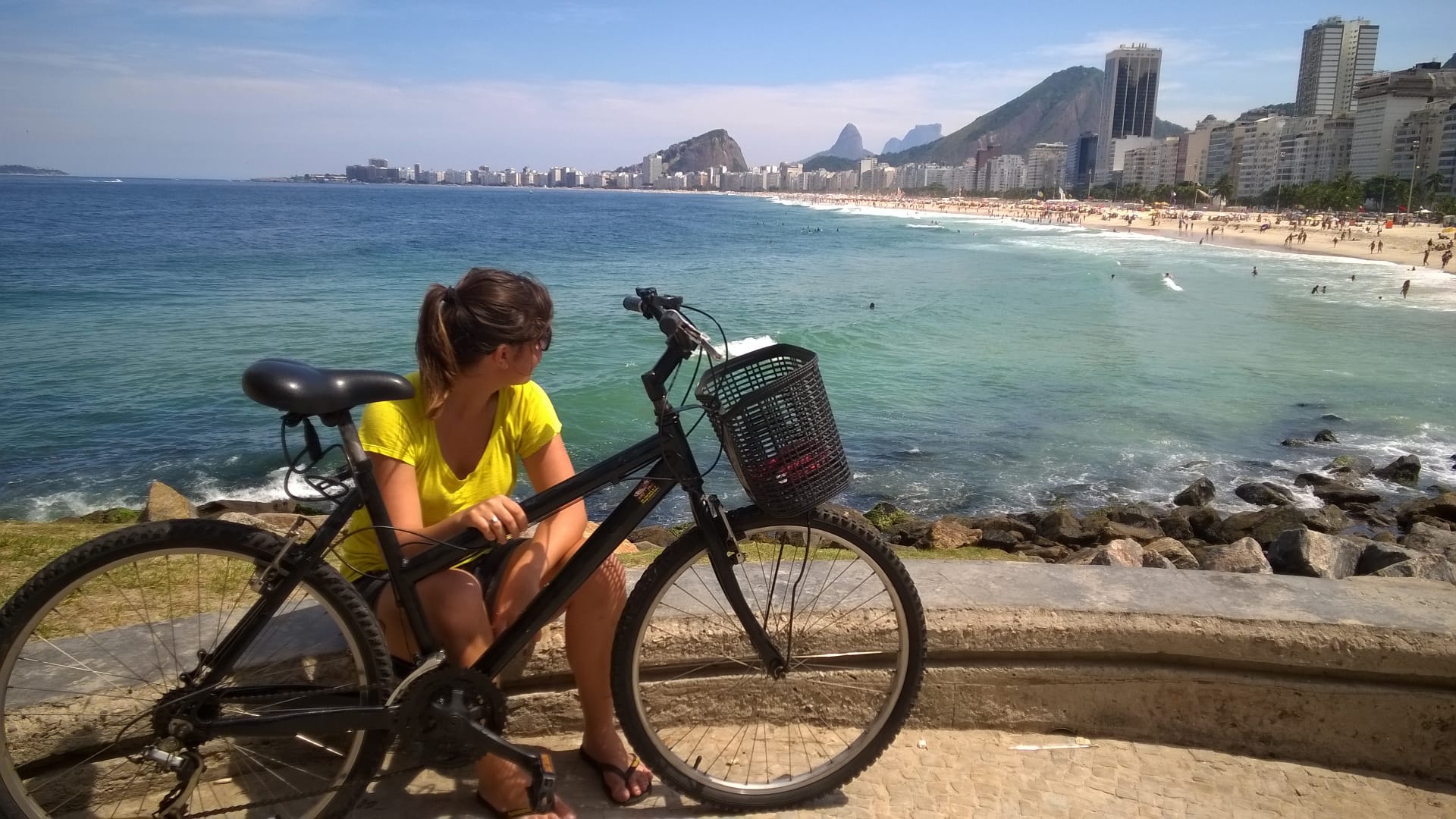 Brazilië fietstour Rio de Janeiro uitzicht Ipanema