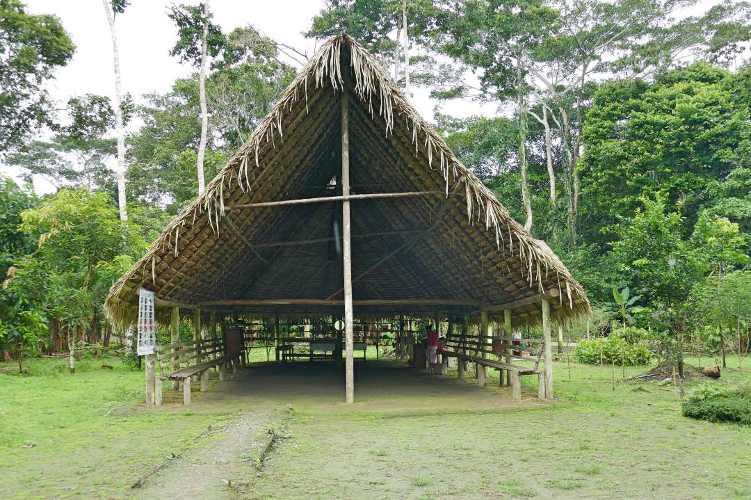 Ecuador Amazone Napo Cultural Center Casa Nativa buiten