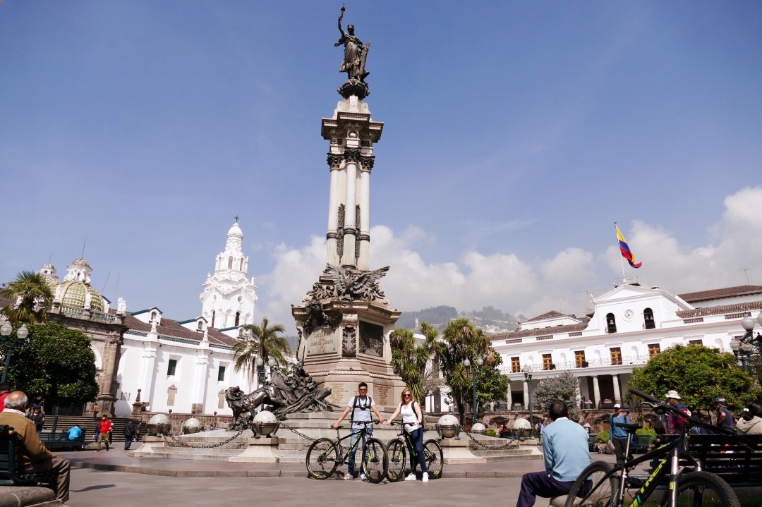 Ecuador Quito fietstour Plaza Independecia