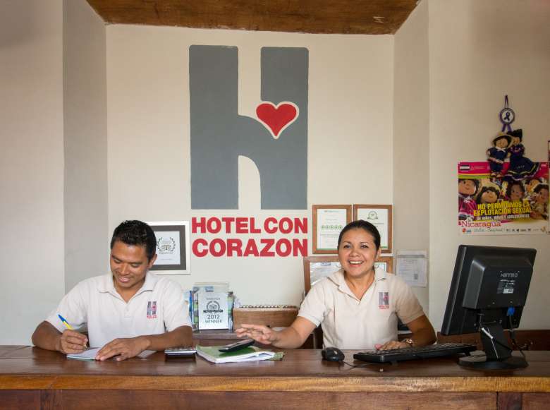 Mexico Oaxaca Hotel con Corazon receptie