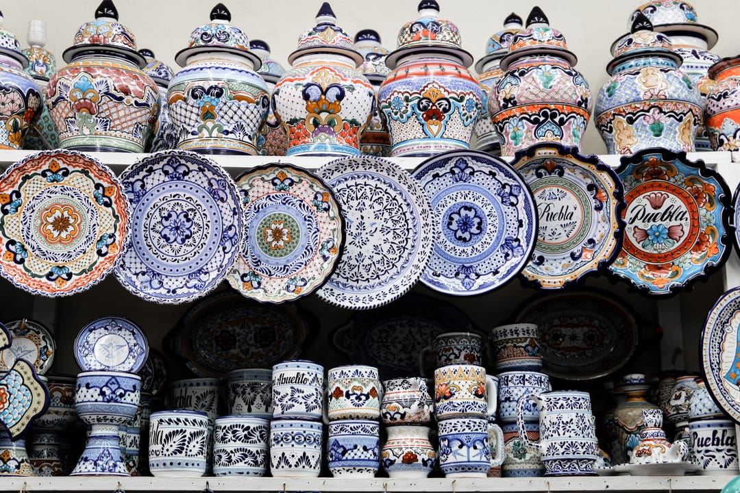 Doen in Puebla talavera winkel