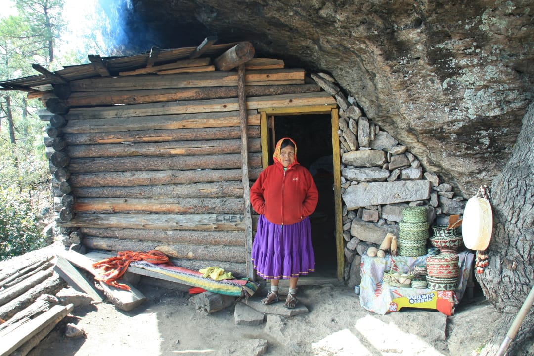 Mexico Tarahumara familie bezoeken