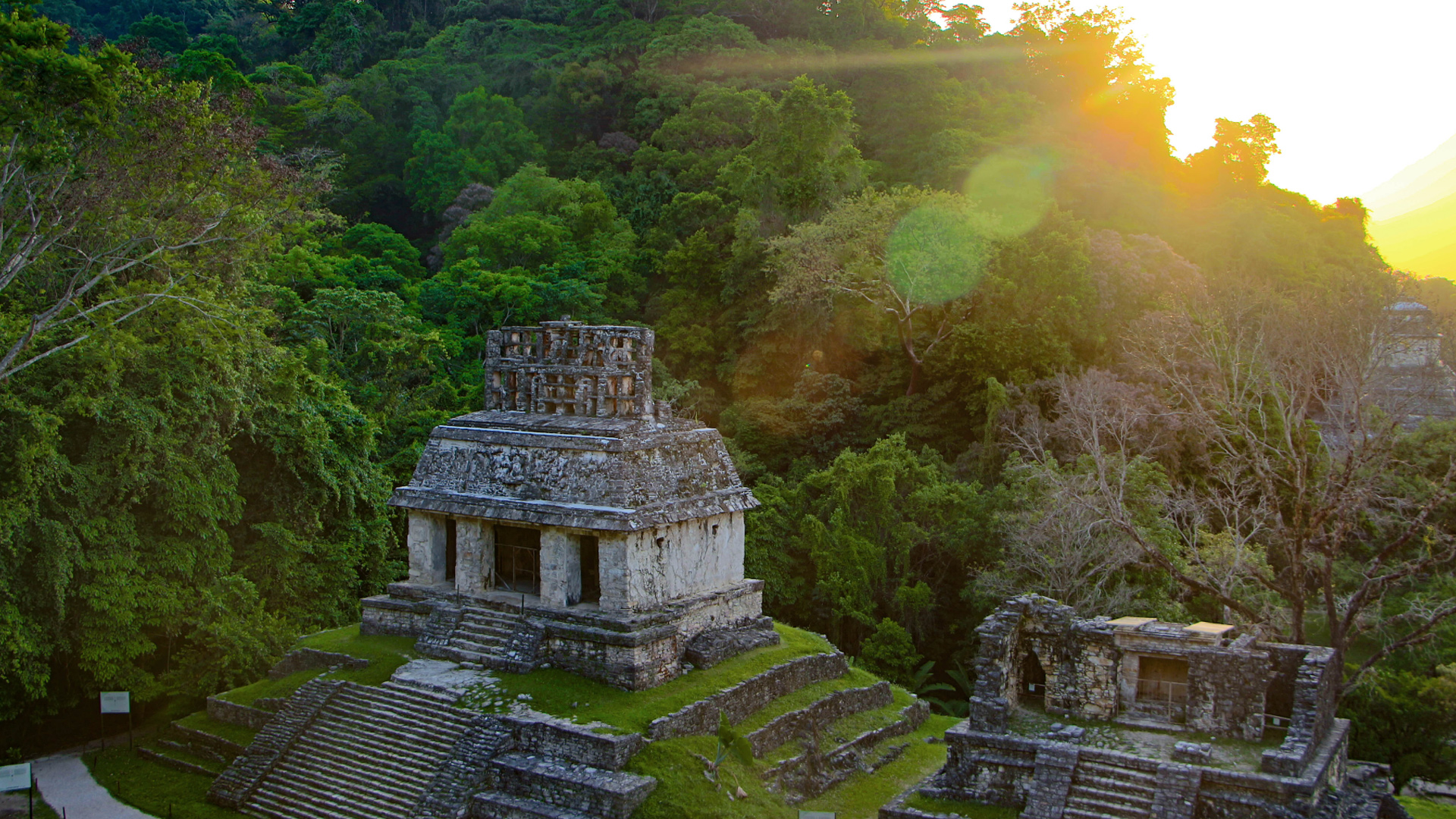 Mexico Palenque Maya tempels