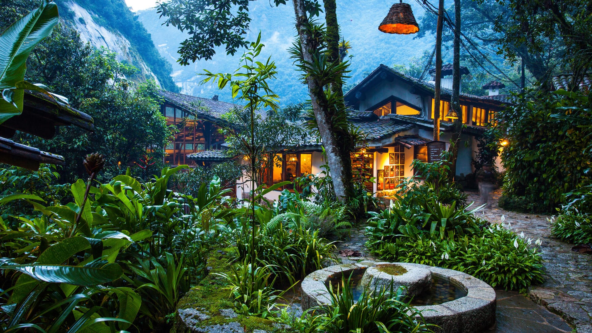 Luxe hotels Peru Inkaterra Machu Picchu Pueblo buiten