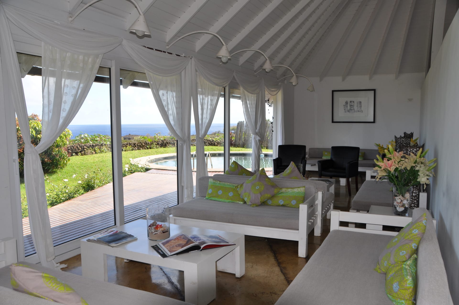 Chili Altiplanico Rapa Nui Hotel woonkamer