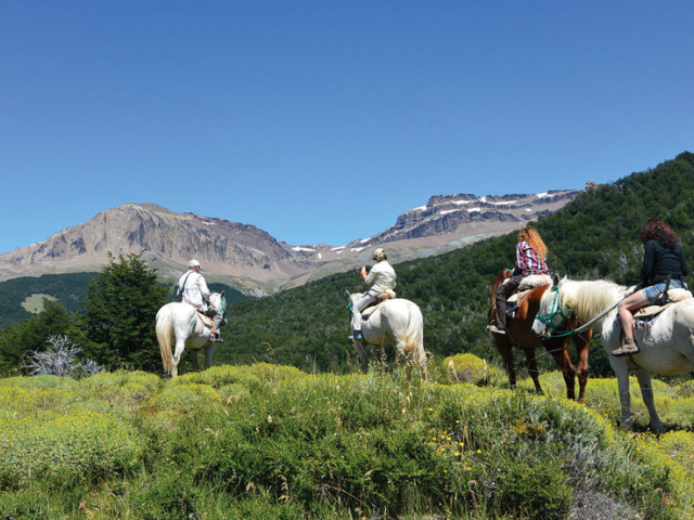 Argentinië Patagonie Glamping Huemules Paardrijden