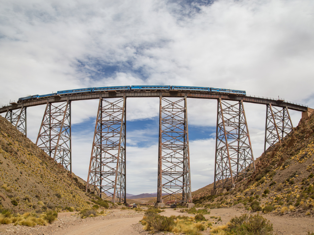 Argentinië Salta Trein in de wolken
