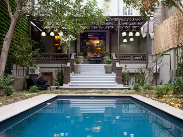 Boutique hotels in Chili Santiago Casa Bueras Zwembad