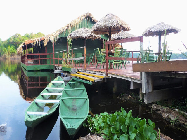 Brazilië Manaus Amazon Lodge Deck