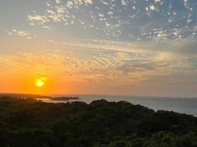 Colombia Baru Hotel las Islas Zonsondergang Uitzicht