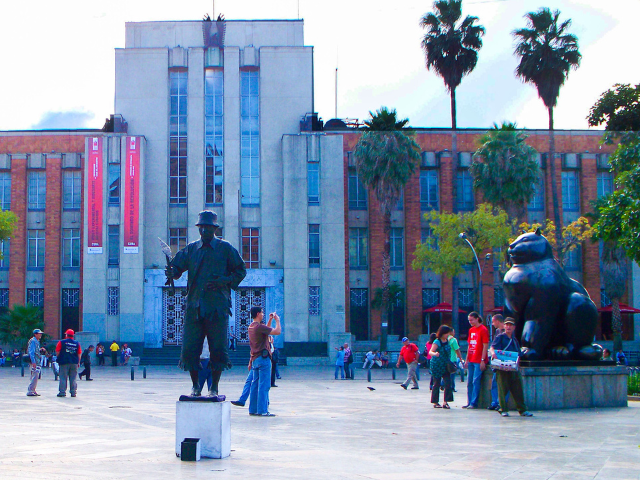 Colombia Medellin Botero Plein