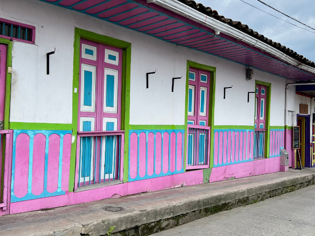 Colombia Salento Roze Huisjes