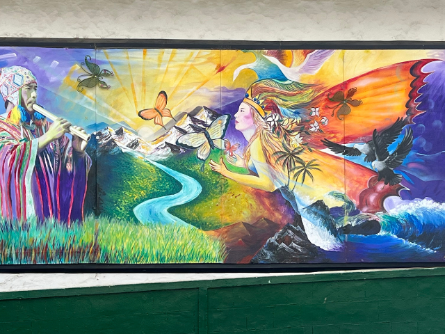 Colombia San Agustin Graffiti schildering