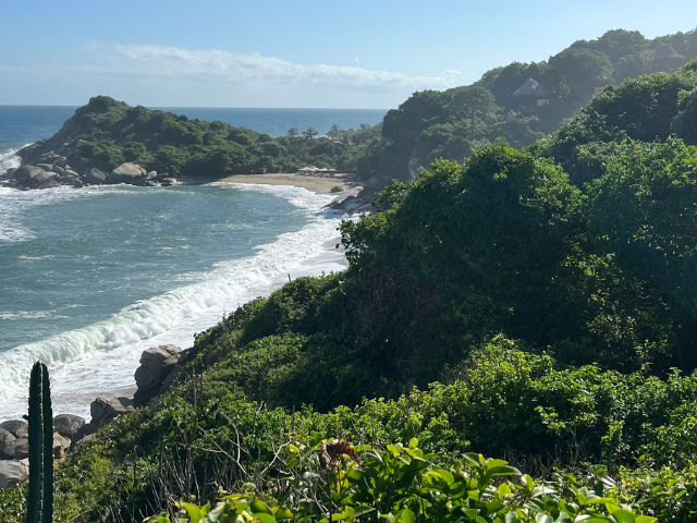 Colombia Tayrona Strand Uitzicht