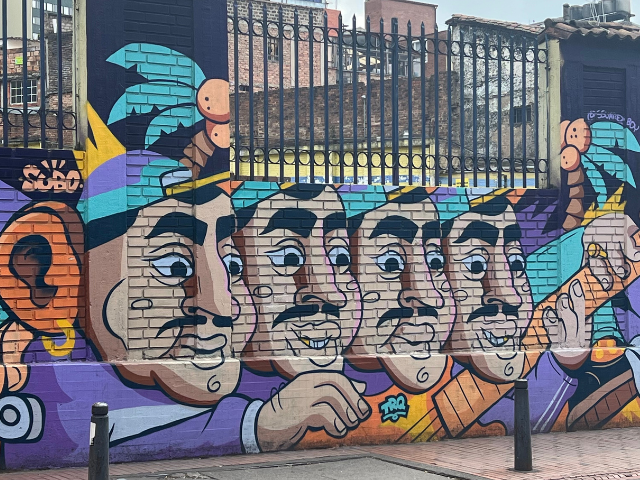 Colombia Bogota Candelaria Graffiti