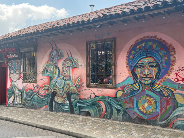 Colombia Bogota Candelaria Graffiti kunst