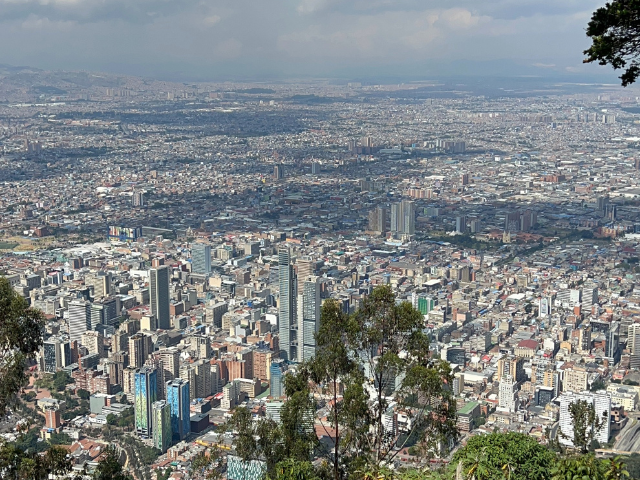 Colombia Bogota Monserrate Uitzicht