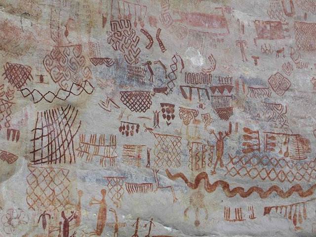 Colombia Guaviare Muurschilderingen