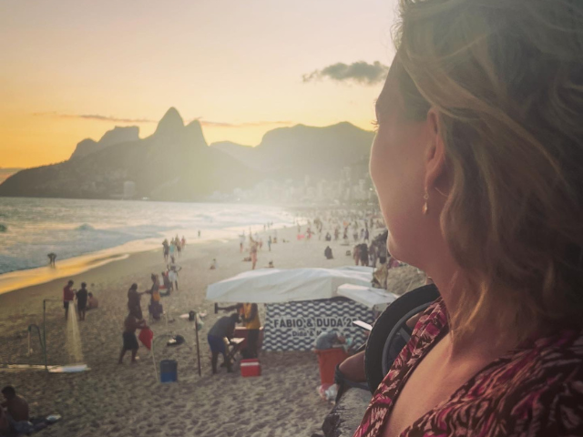 Brazilië Rio de Janeiro Arpoador Nicole zonsondergang