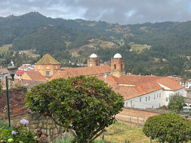 Colombia Boyaca Mongui Uitzicht Dorp