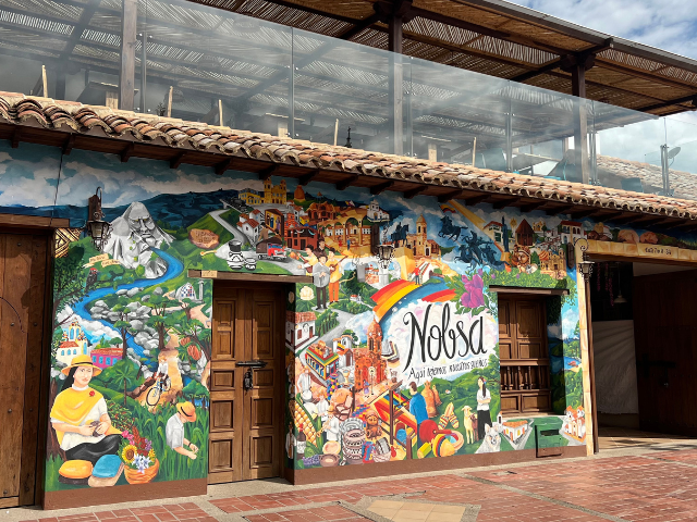 Colombia Boyaca Nobsa Muurschildering