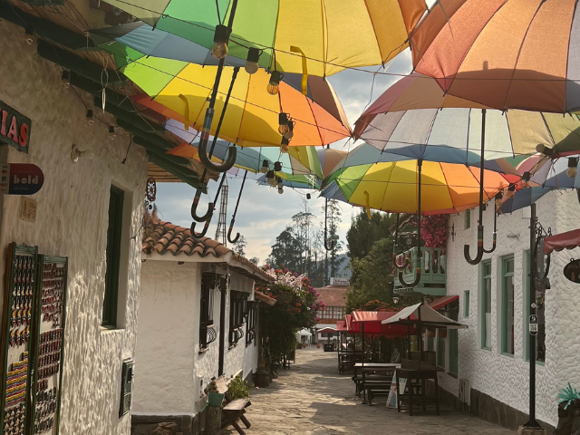 Colombia Boyaca Pueblito Boyacense Paraplu