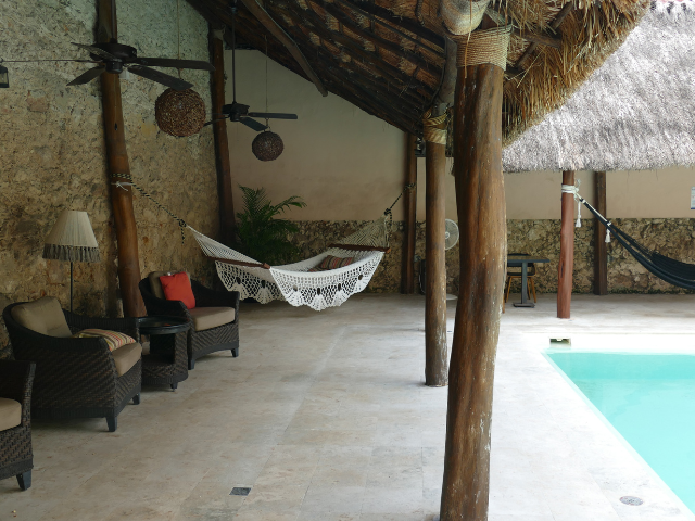 Mexico Casa Lucia Merida Loungehoekje