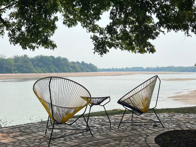 los llanos Colombia Savanna Lodge loungehoekje