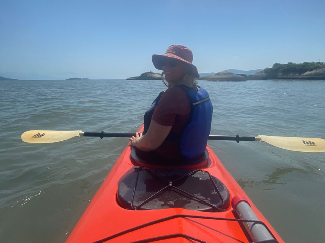 Brazilië Paraty Nicole kajakken