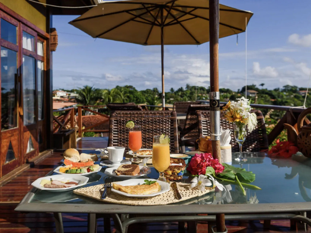 Brazilië Fernando de Noronha Pousada Pedras Secas ontbijt