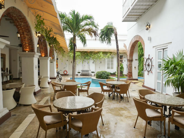 Colombia Santa Marta Don Pepe patio