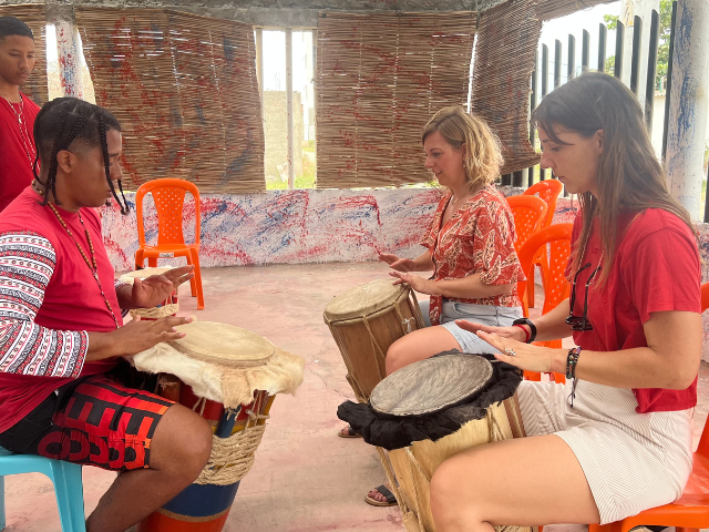 Colombia la Boquilla muziekworkshop