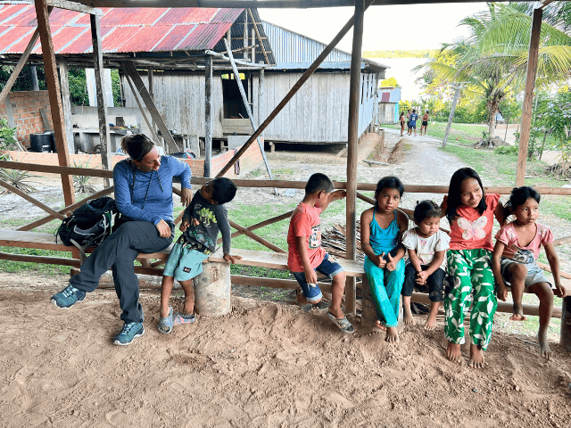 Peru Amazone Cruise La Perla Nicole bij Lokale Community