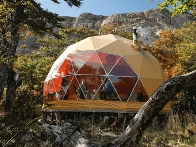 Glamping in Argentinië Chalten Camp Dome
