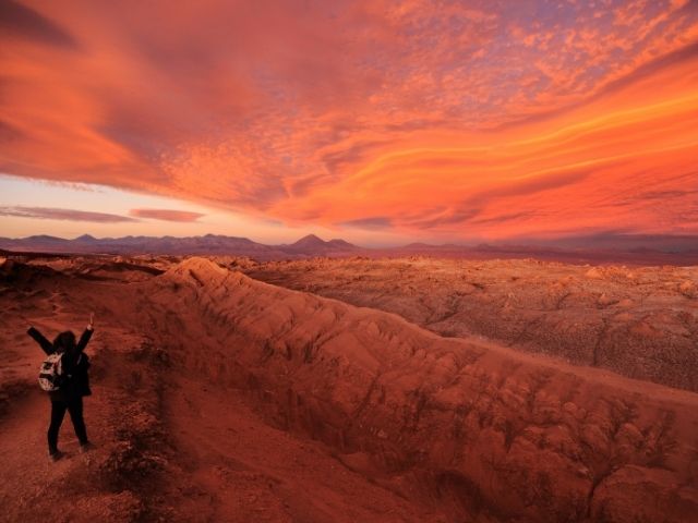 San Pedro de Atacama woestijn zonsondergang