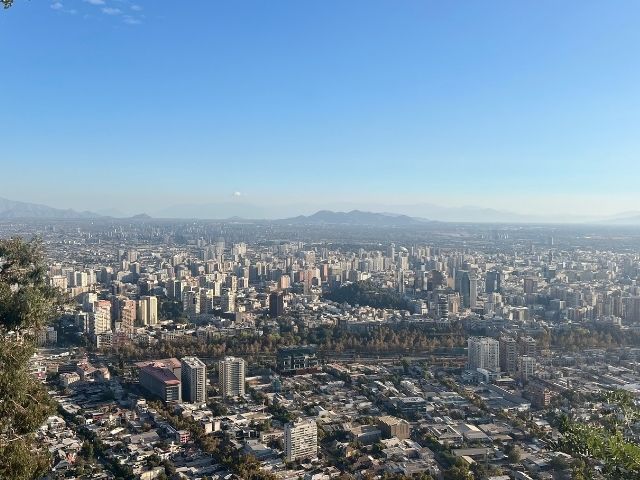 Santiago de Chile Cerro San Cristobal Uitzicht