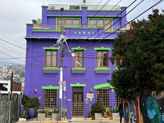Valparaiso gekleurde huisjes
