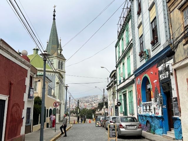 Valparaiso straten Cerro Concepcion