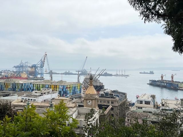 Valparaiso uitzicht op de haven