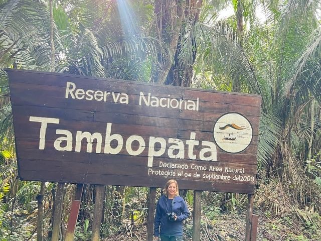 Puerto Maldonado Peru Nicole bij Tambopata National Reserve