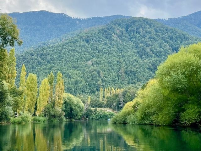 merengebied Chili bossen en rivieren
