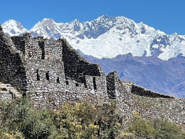 Luxe Inca Trail naar Machu Picchu Uitzicht Andes