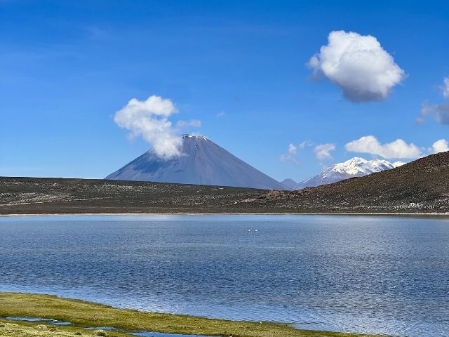 Peru Arequipa Salt Flats vulkaan