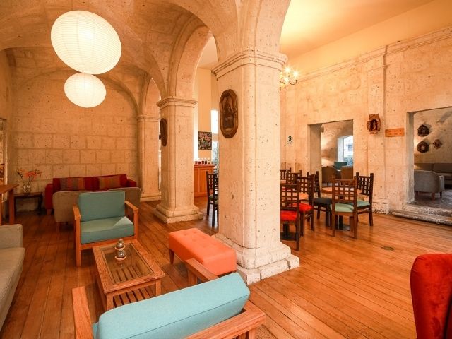 Peru San Agustin Posada del Monasterio restaurant