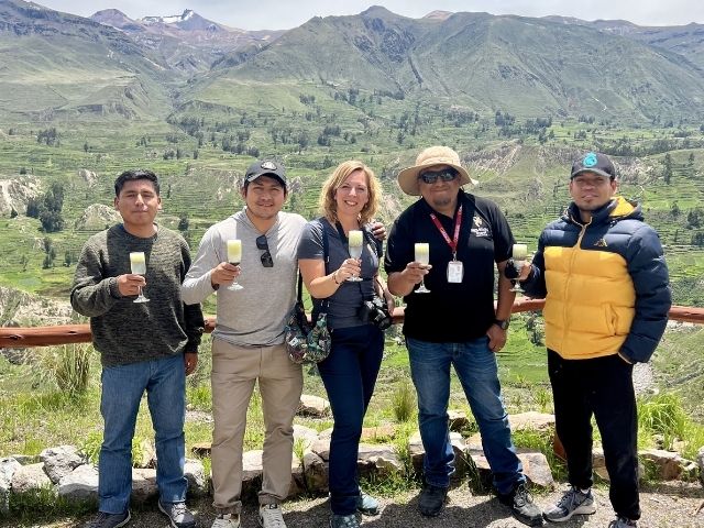 Peru Colca Canyon teamfoto