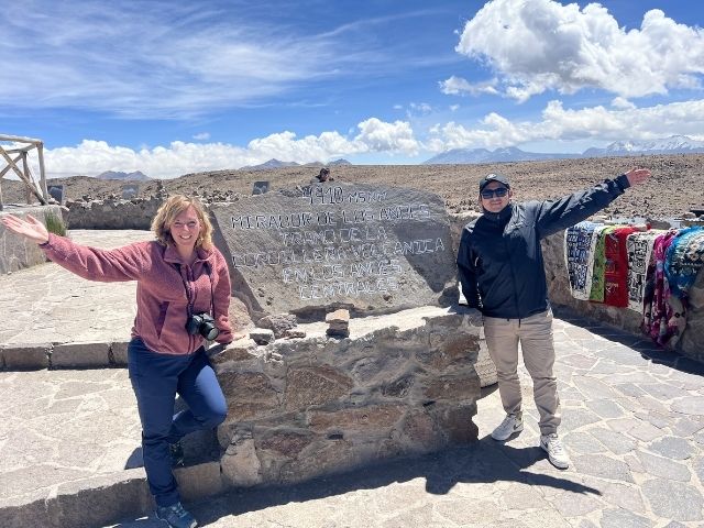 Peru Colca Canyon uitzichtpunt vulkanen