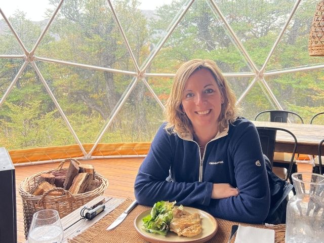 Argentinië Patagonie El Chalten Camp Nicole met lunch