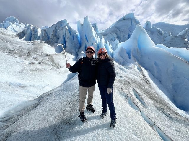 Argentinië Patagonië reis Perito Moreno gletsjer minitrekking Nicole en Edson