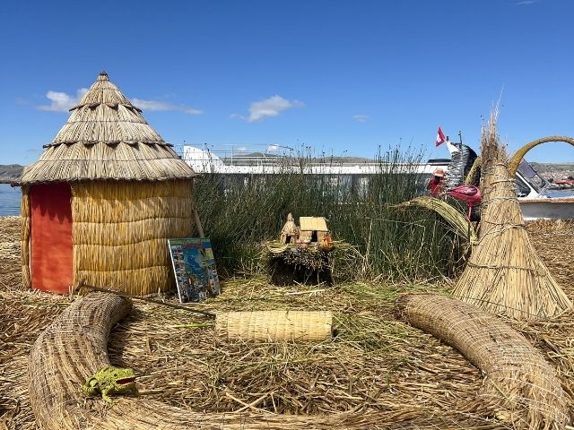 Lake Titicaca Peru Uros eilanden