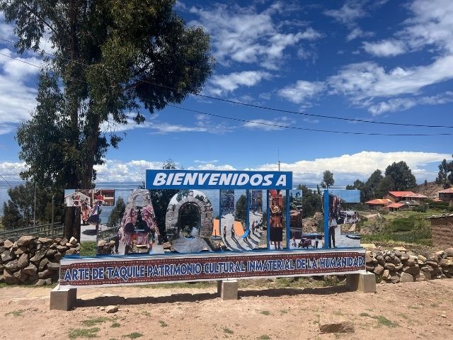 Lake Titicaca Peru welkom op Taquile